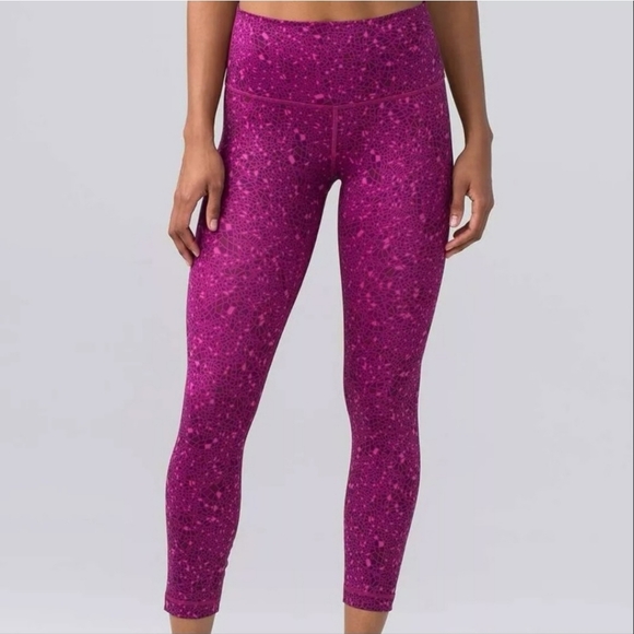 lululemon athletica Pants - Lululemon athletica high times paradise regal geo plum leggings